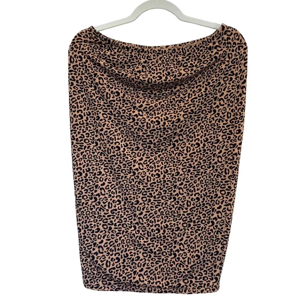 Storq Classic Pencil Skirt – Leopard Print – Size M – Maternity Friendly